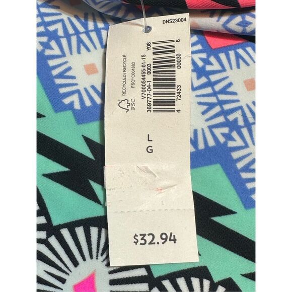 Old Navy NWT size L women’s tankini swim top Boho - Picture 3 of 5